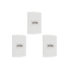 Kit C/3 - Conjunto Peesa Alfa 1545 1Tomada 20A Branco