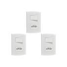 Kit C/3 - Conjunto Peesa Alfa 1546A 1 Interruptor Sim.Tom...