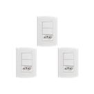 Kit C/3 - Conjunto Peesa Alfa 1548A 2 interruptores Sim.T...