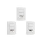 Kit C/3 - Conjunto Peesa Alfa 1548A 2 interruptores Sim.T...