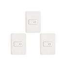 Kit C/3 - Conjunto Perlex Aros 4X2 Branco Com Placa(1Camp...