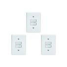 Kit C/3 - Conjunto Perlex''Branca''Com Placa(2Simples) 2382