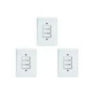 Kit C/3 - Conjunto Perlex''Branca''Com Placa(3Paralelo) 2...