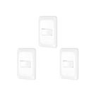 Kit C/3 - Conjunto Pial Pop 1Simp+1 Paralelo Lgx102 Branco