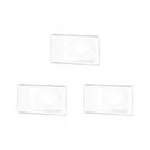 Kit C/3 - Conjunto Pial Pop 4X2 Branco Com Placa (1Furo) ...