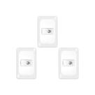 Kit C/3 - Conjunto Pial Pop Conector P/Ant.Tv Lgx060 Branco