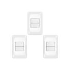 Kit C/3 - Conjunto Pial Pop Modulo Com Placa 4X2 - 1 Simp...