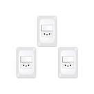 Kit C/3 - Conjunto Pial Pop Modulo Com Placa 4X2 - 1 Simp...