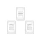Kit C/3 - Conjunto Pial Pop Modulo Com Placa 4X2 - 2 Simp...
