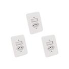 Kit C/3 - Conjunto Radial Pollar 1901218 1S 1Tomada 20A