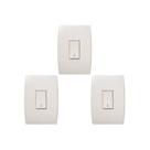 Kit C/3 - Conjunto Soprano Ilus 4X2 Branco Com Placa(1Cam... Kit C/3 - Conjunto Soprano Ilus 4X2 Branco Com Placa(1Cam...
