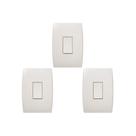 Kit C/3 - Conjunto Soprano Ilus 4X2 Branco Com Placa(1Sim...