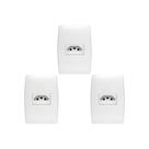 Kit C/3 - Conjunto Soprano Ilus 4X2 Branco Com Placa(1Tomada(s) .. Kit C/3 - Conjunto Soprano Ilus 4X2 Branco Com Placa(1Tomada(s) ..