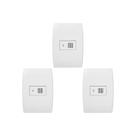 Kit C/3 - Conjunto Soprano Ilus 4X2 Branco Com Placa(Ciga...