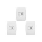 Kit C/3 - Conjunto Soprano Ilus 4X2 Branco Com Placa(Ciga...