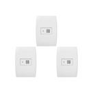Kit C/3 - Conjunto Soprano Ilus 4X2 Branco Com Placa(Ciga...