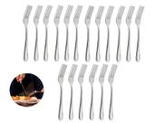 Kit C/ 3 Conjuntos de 6 Garfos de Mesa Aço Inox - 18 Peças