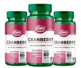 KIT C/3 Cranberry Com Selênio + Vit A E Zinco 500mg 60 Caps KIT C/3 Cranberry Com Selênio + Vit A E Zinco 500mg 60 Caps