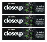 Kit C/3 Creme Dental Close Up Menta C/carvão Ativado 85g Kit C/3 Creme Dental Close Up Menta C/carvão Ativado 85g