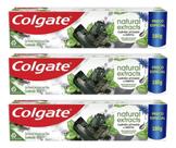 Kit C/3 Creme Dental Colgate Natural Carvão Ativado 180g