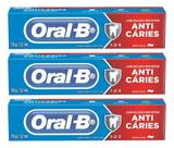 Kit C/3 Creme Dental Oral B 123 Anticaries Menta Suave 70g
