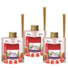 Kit C/ 3 Difusores De Ambiente 250ml Aroma Melancia Tropical