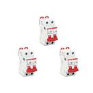 Kit C/3 - Disjuntor Steck Din Bipolar 02A Sdd62C02