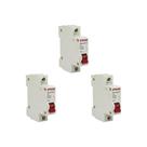 Kit C/3 - Disjuntor Steck Din Unipolar 70A Sd61 C4,5Ka Kit C/3 - Disjuntor Steck Din Unipolar 70A Sd61 C4,5Ka
