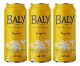 Kit C/3 Energético Baly Frutas Tropicais Lata 473ml
