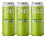 Kit C/3 Energético Baly Maça Verde Sem Açucar 473ml