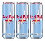 Kit C/3 Energético Red Bull Zero Sugar Free Lata 473ml