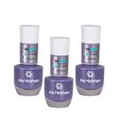 Kit c/3 Esmaltes Ana Hickmann Cinza Azulado Be Free Janaína Hipoalergênico Kit c/3 Esmaltes Ana Hickmann Cinza Azulado Be Free Janaína Hipoalergênico