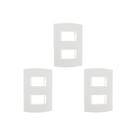 Kit C/3 - Espelho Placa Peesa Alfa P1504 4X2 2Modulo Dist...