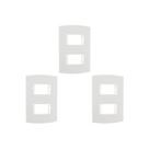 Kit C/3 - Espelho Placa Peesa Alfa P1504 4X2 2Modulo Dist...
