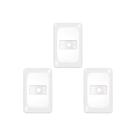 Kit C/3 - Espelho Placa Pial Pop C/Suporte 4X2 1Furo Lgp20F