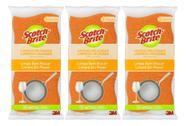Kit C/3 Esponja Antibac Louças Delicadas Scotch Brite