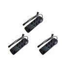 Kit C/3 - Filtro Linha Qualitronix 8 Tomada(s) Bivolt Preto