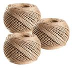Kit C/3 Fio Cordão Barbante Rami 2mm Rolo 100g Sisal 90 Mts