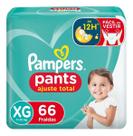 Kit c/ 3 Fralda descartavel XG 66 un Pampers