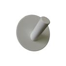 Kit C/ 3 Ganchos Cabide Parede Adesivo Redondo Inox Cor: Branco Kit C/ 3 Ganchos Cabide Parede Adesivo Redondo Inox Cor: Branco