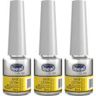 Kit C/3 Ideal Esmalte Base Profissional Cetim C/ Silicone Amarelo Escuro 9ml