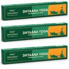 Kit c/ 3 Incensos Dharmayoga Dhyaana 15g Original Aroma Relaxante Top Kit c/ 3 Incensos Dharmayoga Dhyaana 15g Original Aroma Relaxante Top