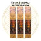 KIT C/3 Incensos Goloka Vareta Linha Rituais Elementais Sabor:SÂNDALO