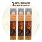 KIT C/3 Incensos Goloka Vareta Linha Rituais Elementais Sabor:SÂNDALO