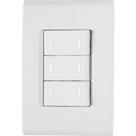Kit c/ 3 int simples triplo c/ placa 4 x 2 liz tramontina