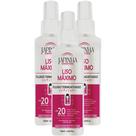 Kit C/3 Japinha Protetor Térmico Liso Máximo 120ml Original