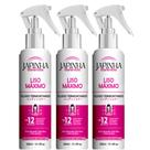 Kit C/3 Japinha Protetor Térmico Liso Máximo 300ml Original