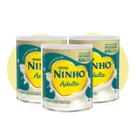 Kit c/3 leite pó semidesnatado ninho adulto lata 350g