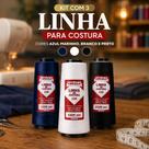 Kit c/3 Linha Para Máquina De Costura Poliéster 1500 Jds