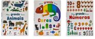 Kit C/ 3 Livros Cartonados - Meu Grande Livro de Número, Cores e Animais
